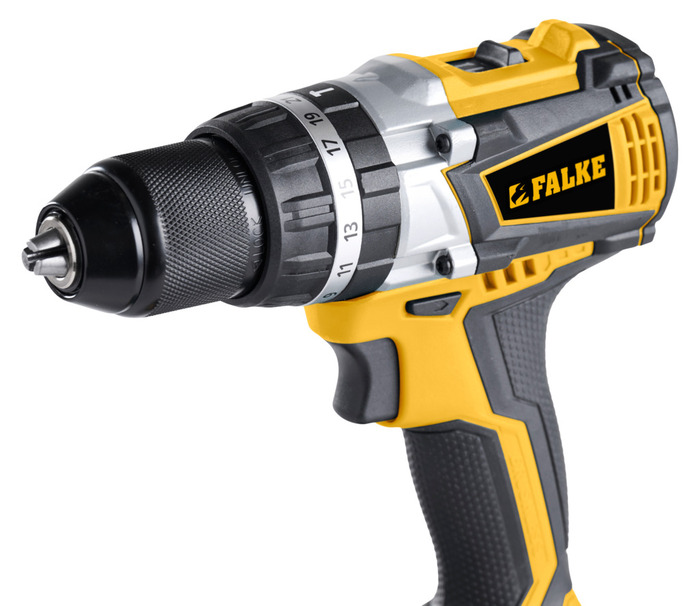 Falke bor-/skrumaskin m/slag børsteløs 18 V Li-Ion